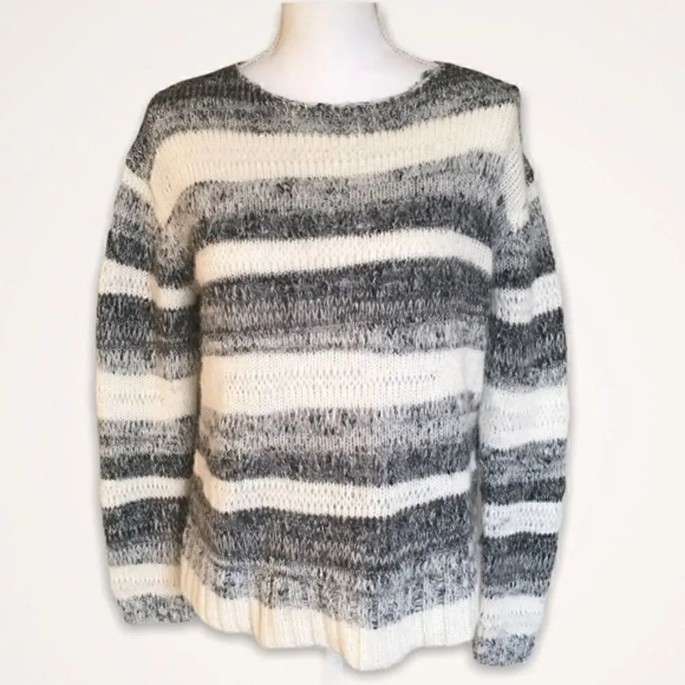 Cynthia Rowley Strip Mohair Sweater